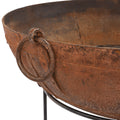 Old Kadai Fire Bowl on Stand - Ca 1900 - 116cm