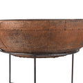 Old Kadai Fire Bowl on Stand - Ca 1900 - 116cm
