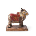 Old Painted Nandi Bull Toy From Andhra Pradesh - Ca 1950's