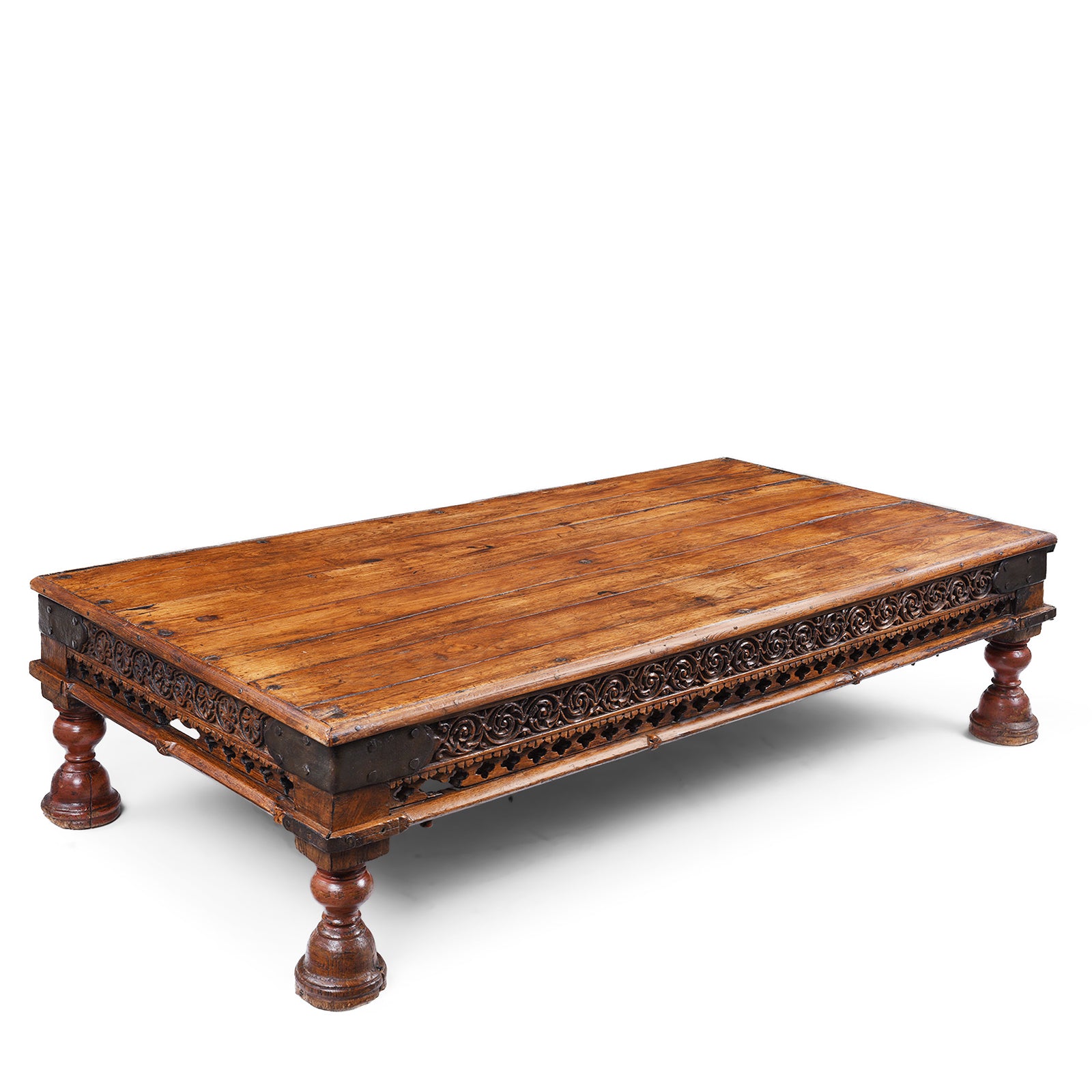 Antique Indian Takhat Coffee Table From Gujarat | Indigo Antiques
