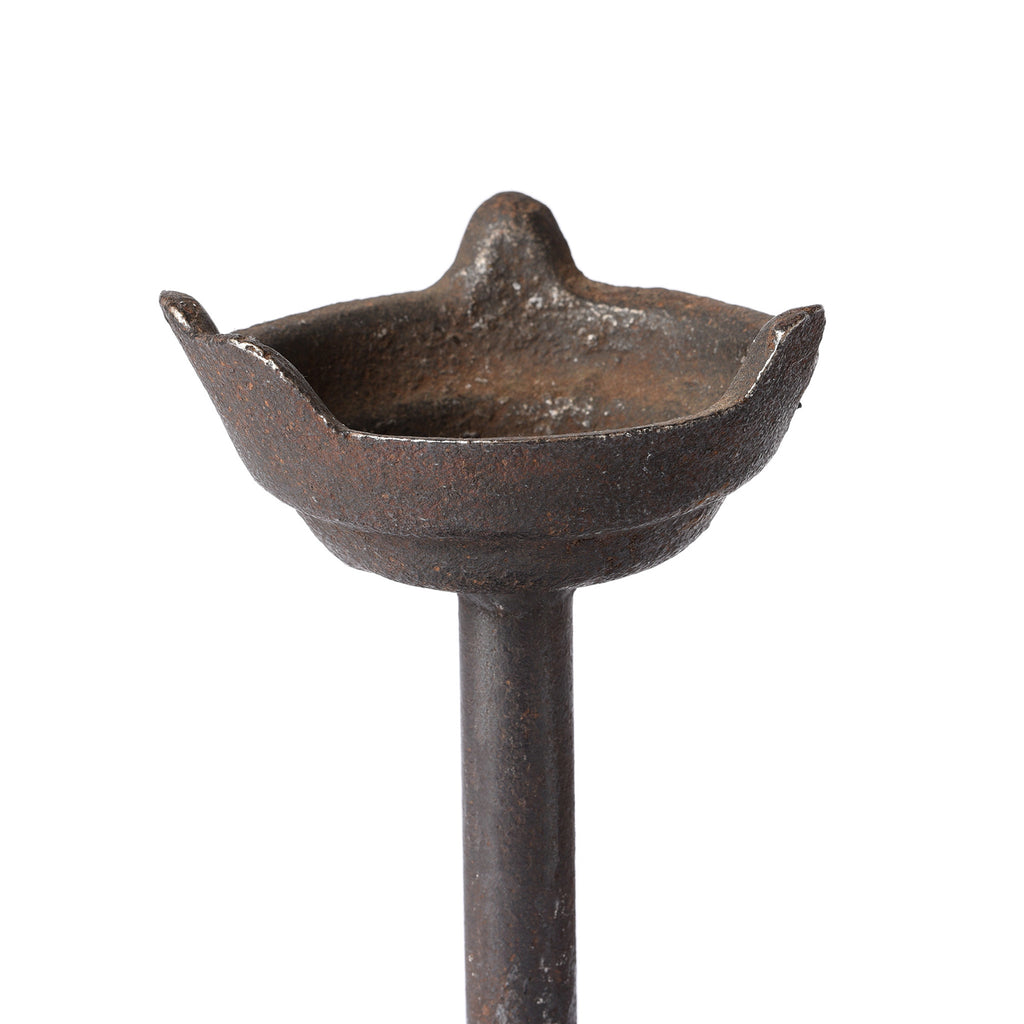 Old Iron Candlestick - Ca 1920