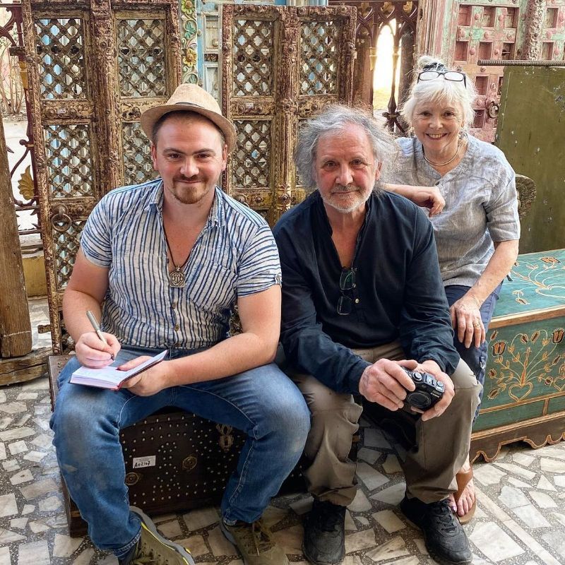 Indigo Antiques buying team on a buying trip in India