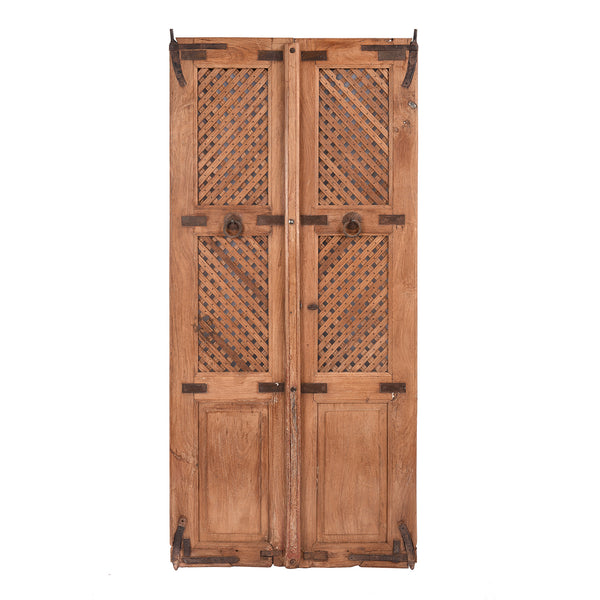 Lattice Indian Jali Doors From Bikaner - 19th Century