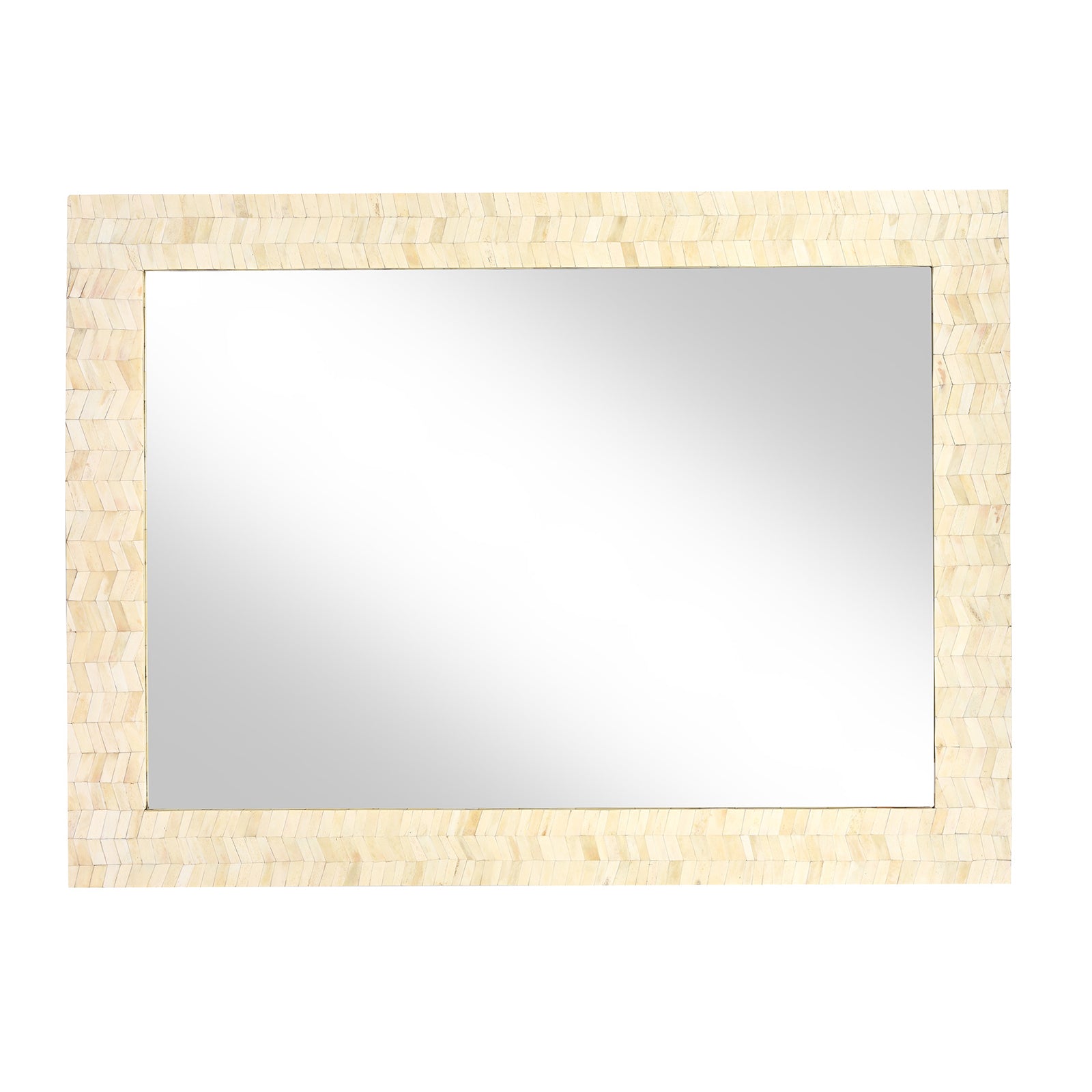 Camel Bone Inlaid Mirror Frame from Rajasthan | INDIGO ANTIQUES