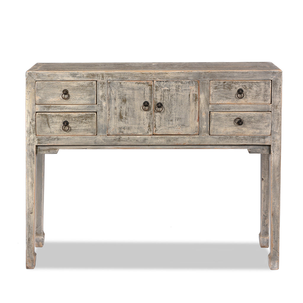 Grey Painted Shandong Style Ladies Console