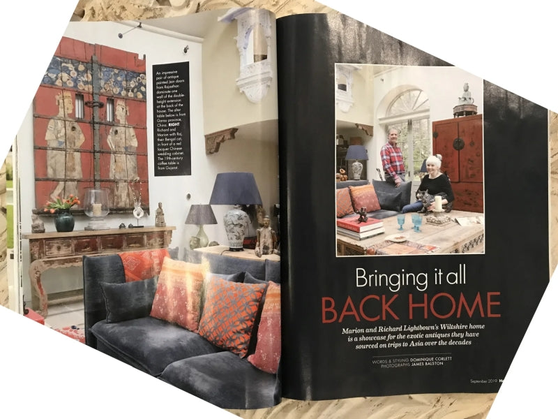 Indigo Antiques in Homes & Antiques Magazine