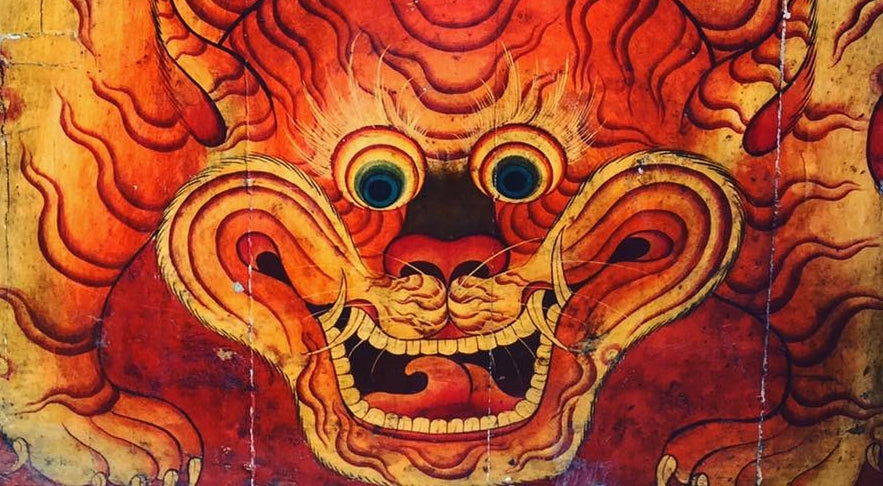 Tiger Door Panel from Tibet