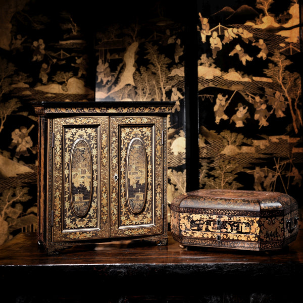 Chinese Export Lacquerware From Canton | Indigo Antiques Chinese Export Lacquerware From Canton | Indigo Antiques