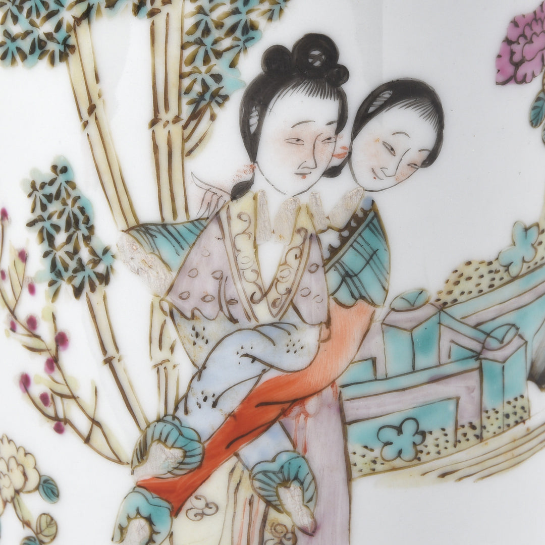 Reproduction Chinese Wucai & Famille Rose Porcelain Vases | Indigo Antiques