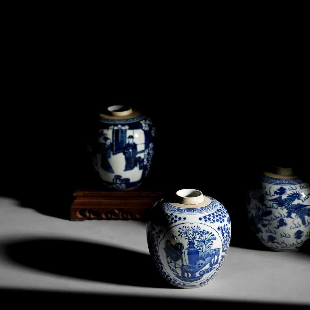 Blue & White Porcelain Ginger Jar | indigo Antiques