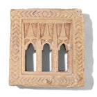 3 Way Stone Lamp Niche From Jaisalmer - 19th Century