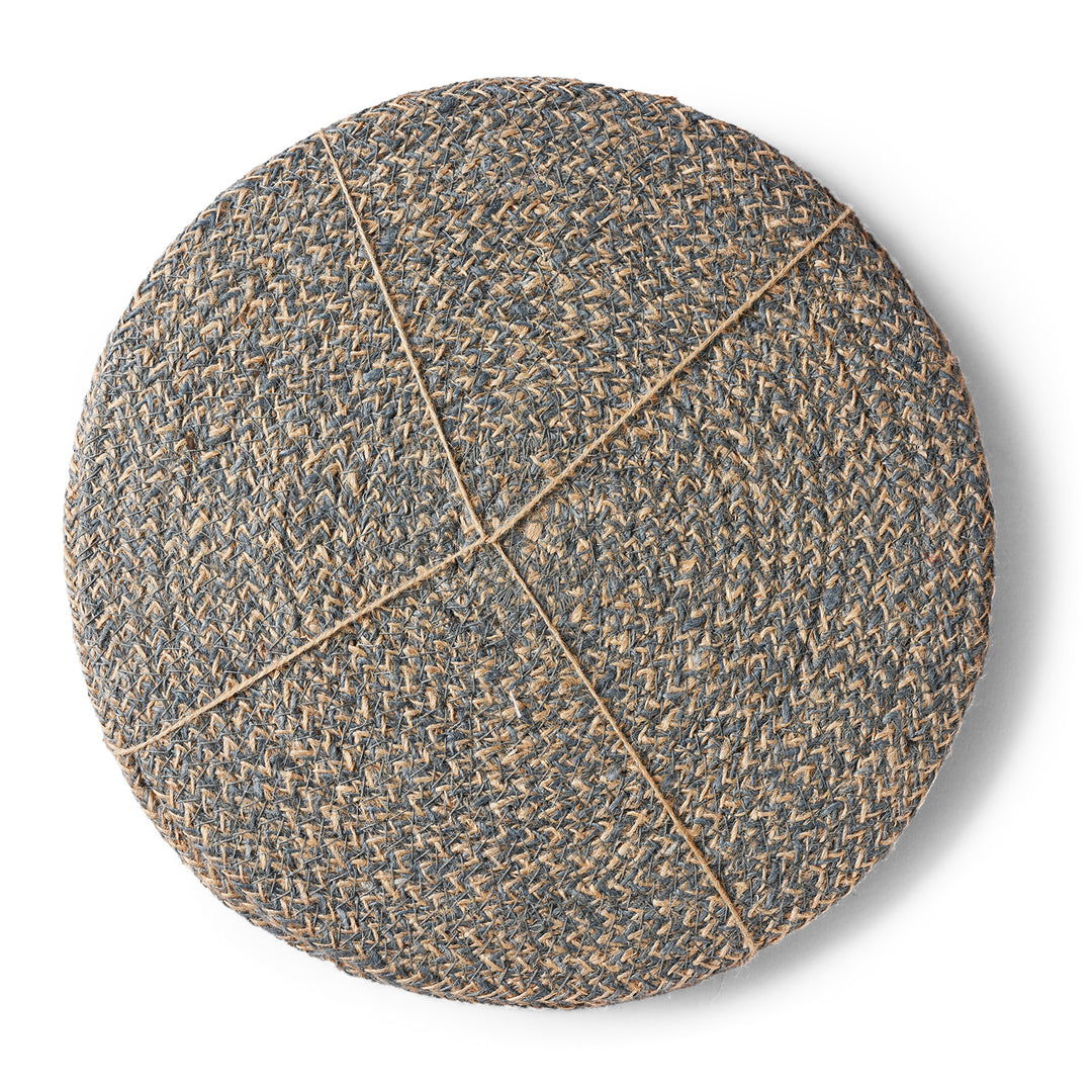 Gull Grey Woven Jute Placemats | INDIGO ANTIQUES