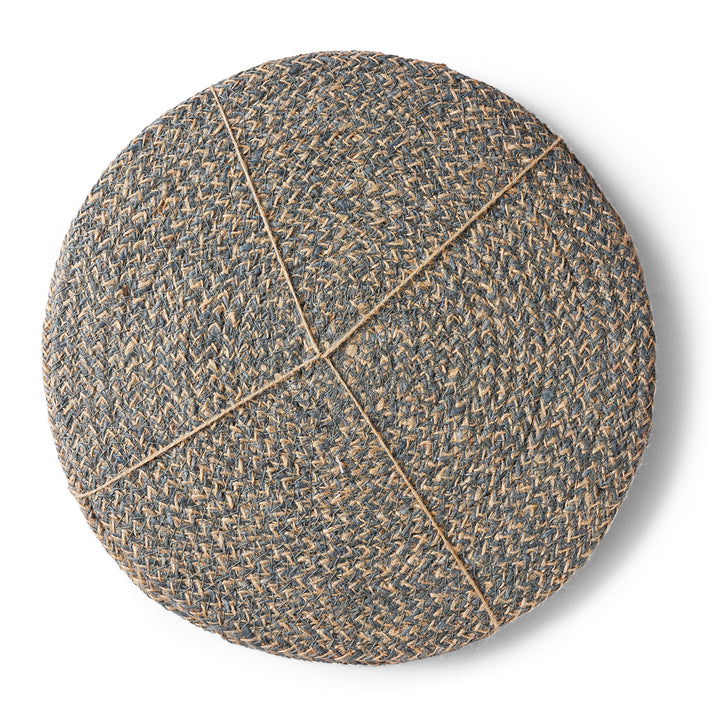 Gull Grey Woven Jute Placemats | INDIGO ANTIQUES