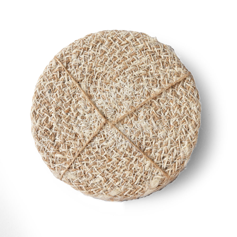 Pearl White Woven Jute Placemats | INDIGO ANTIQUES