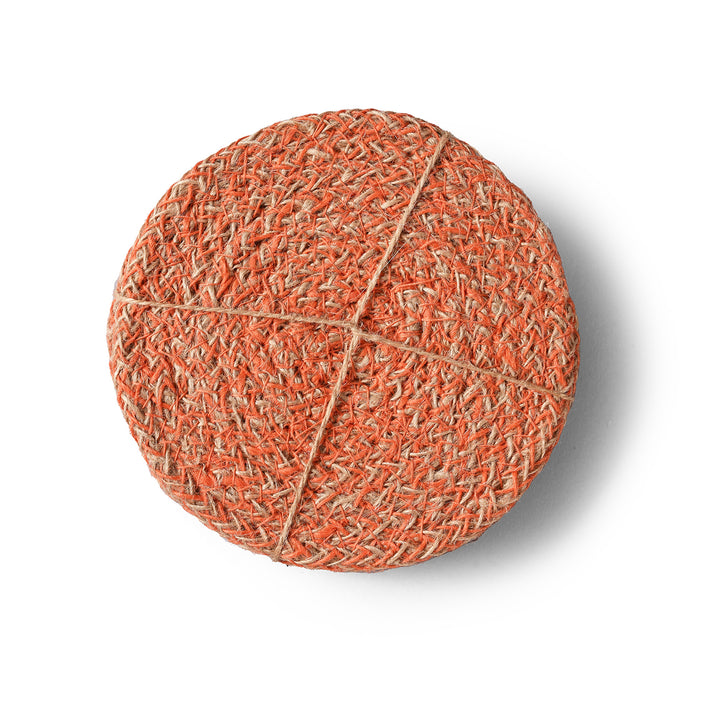 Tangerine Woven Jute Placemats | INDIGO ANTIQUES