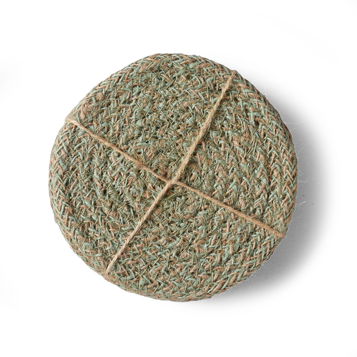 Limpid Green Woven Jute Placemats | INDIGO ANTIQUES
