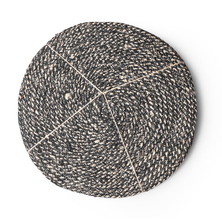 Black Woven Jute Placemats | INDIGO ANTIQUES