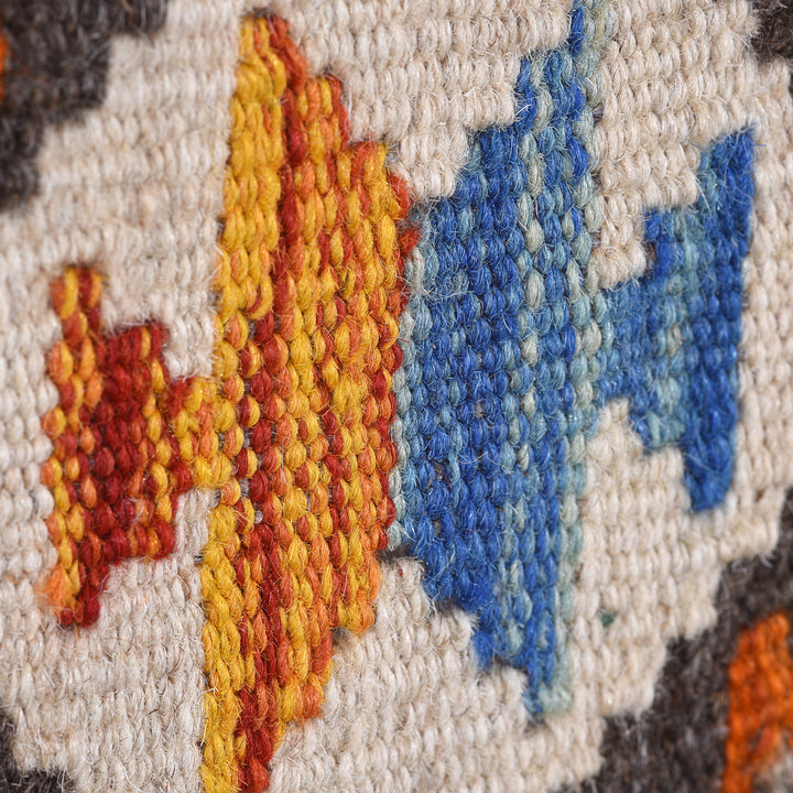 Close Up Of Shirvan Kelim Rug From Pakistan - 150 x 105 cm | Indigo Antiques