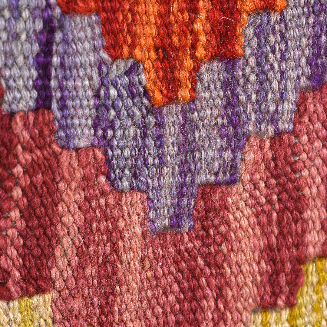 Close Up Of Shirvan Kelim Rug From Pakistan | Indigo Antiques