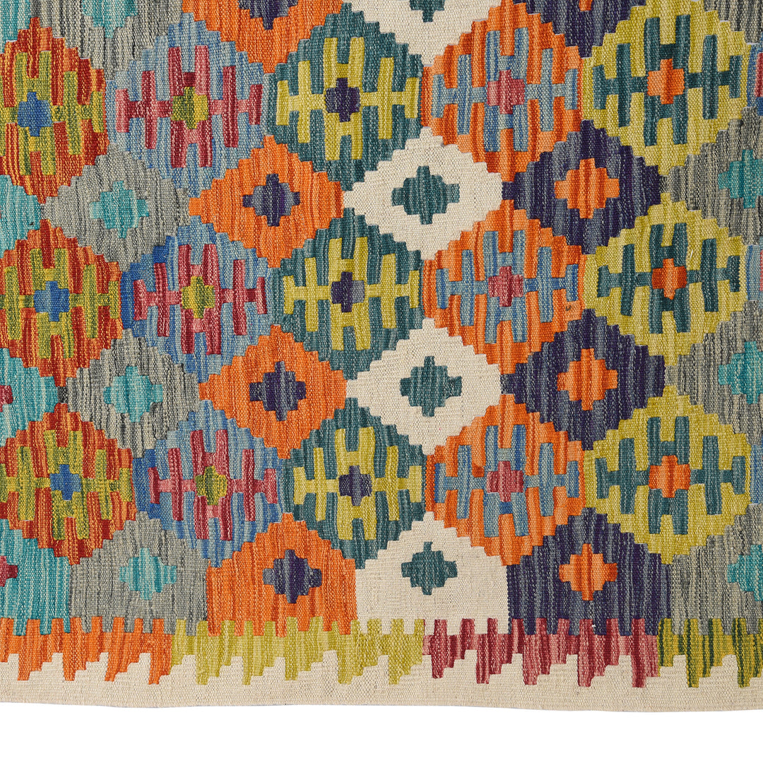 Detail From Shirvan Kelim Rug From Pakistan | Indigo Antiques