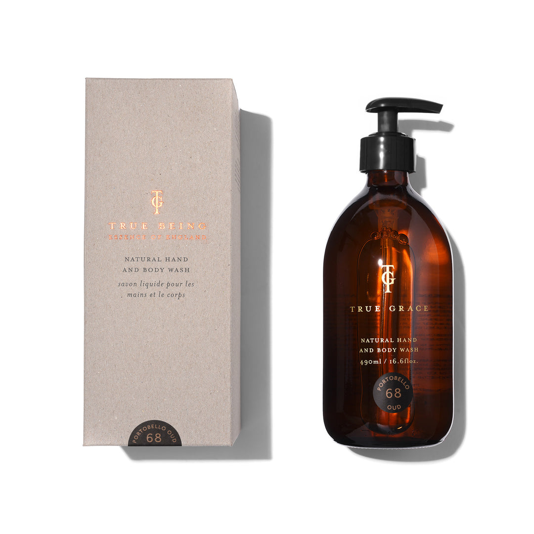 True Being - Natural Hand & Body Wash - Portobello Oud | Indigo Antiques