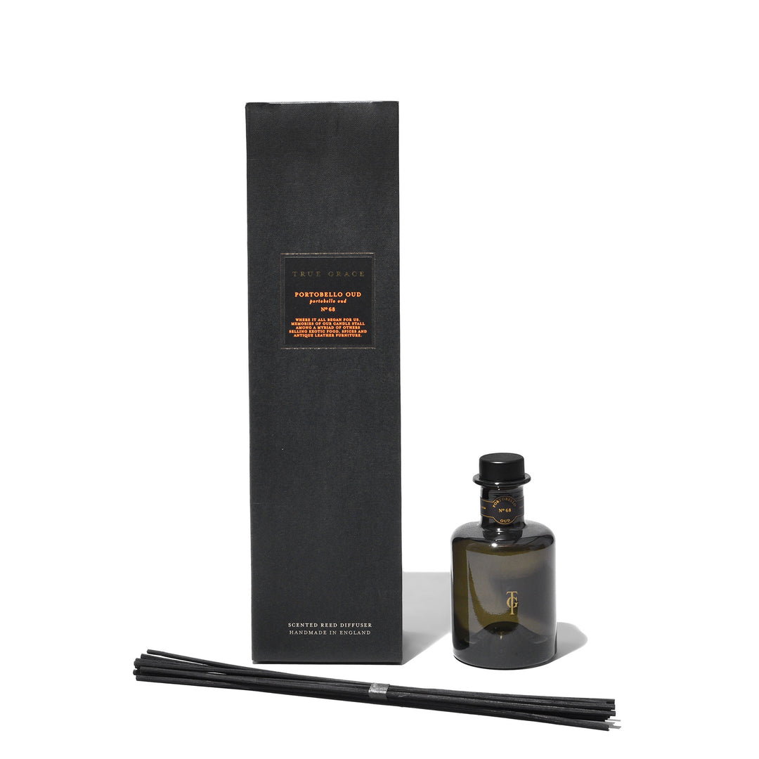 True Grace Diffuser - Portobello Oud - Patchouli, Sandalwood, Ginger | Indigo Antiques