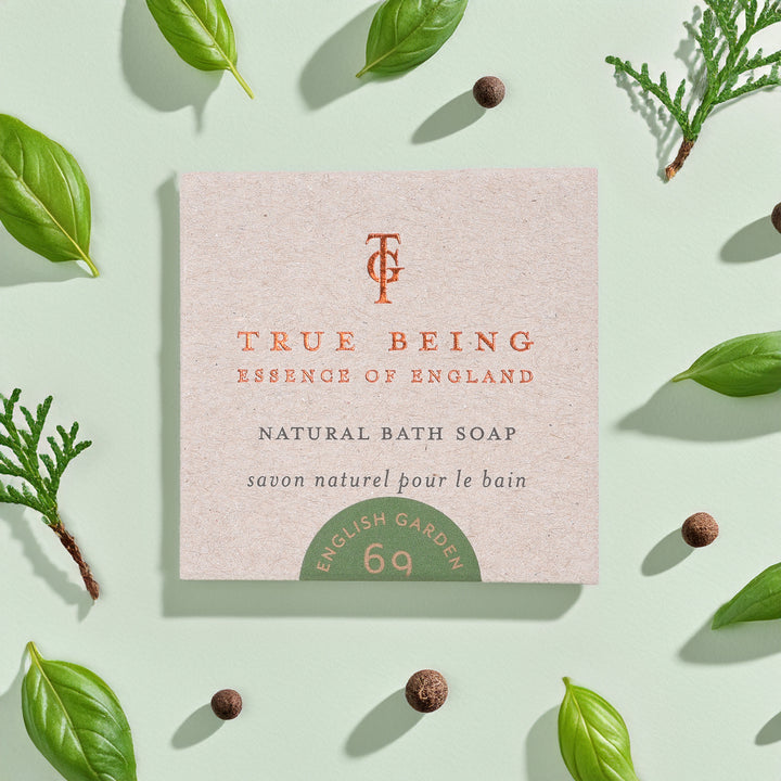 True Being - Natural Bath Soap - English Garden | Indigo Antiques