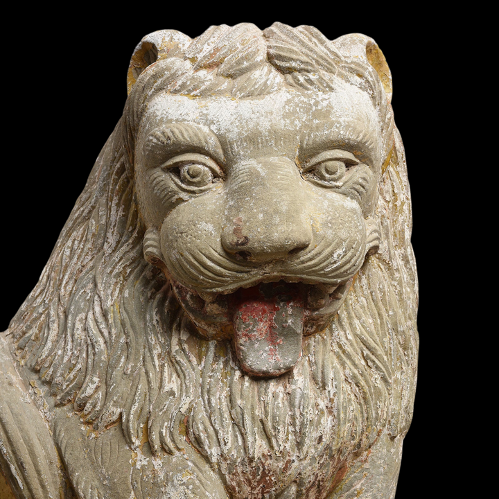 Stone Lion From Kutch - Early 19th Century
