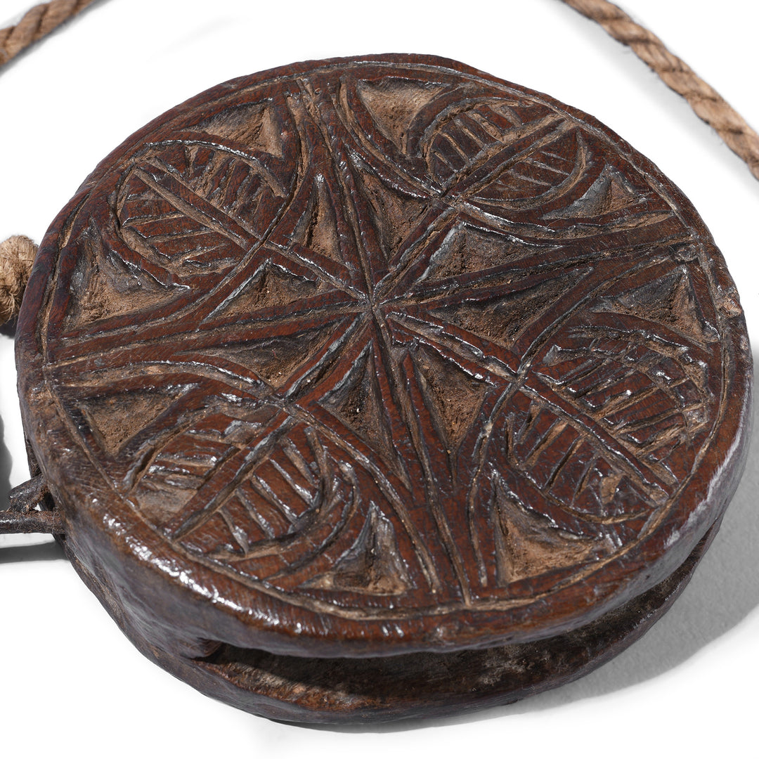 Carving Detail From Antique Nepalese Carved Knife & Holder | Indigo Antiques