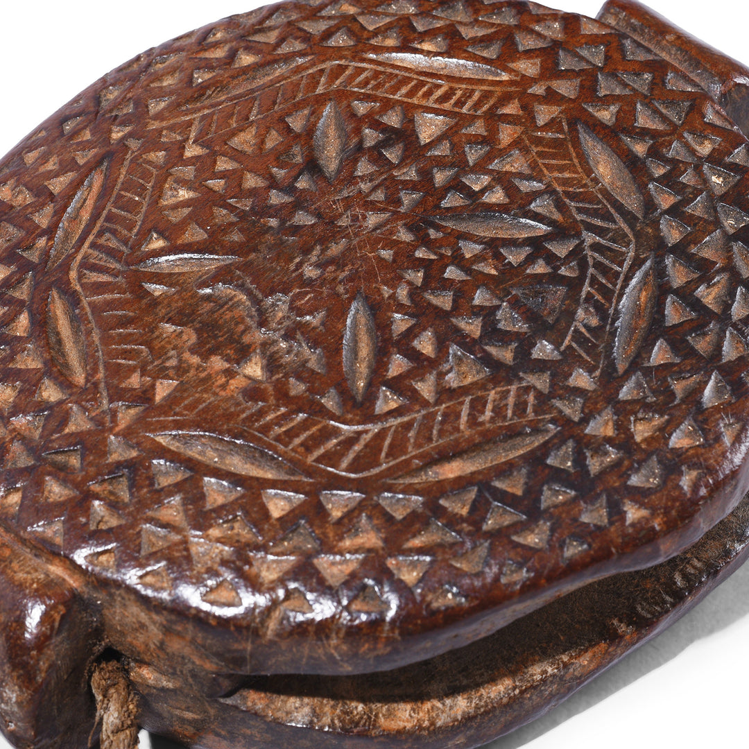 Detail From Antique Nepalese Carved Knife & Holder 