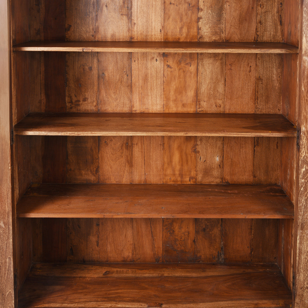 Interior Of Antique Anglo Indian Glazed Book Cabinet | Indigo Antiques