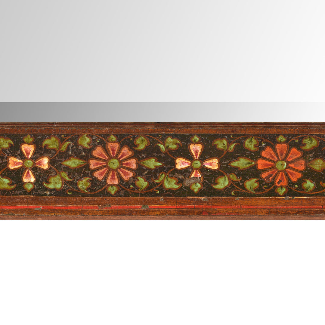 Vintage Painted Mirror - Traditional Rajasthani Design | Indigo Antiques