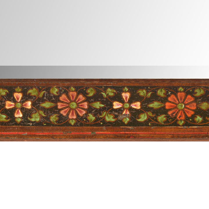 Vintage Painted Mirror - Traditional Rajasthani Design | Indigo Antiques