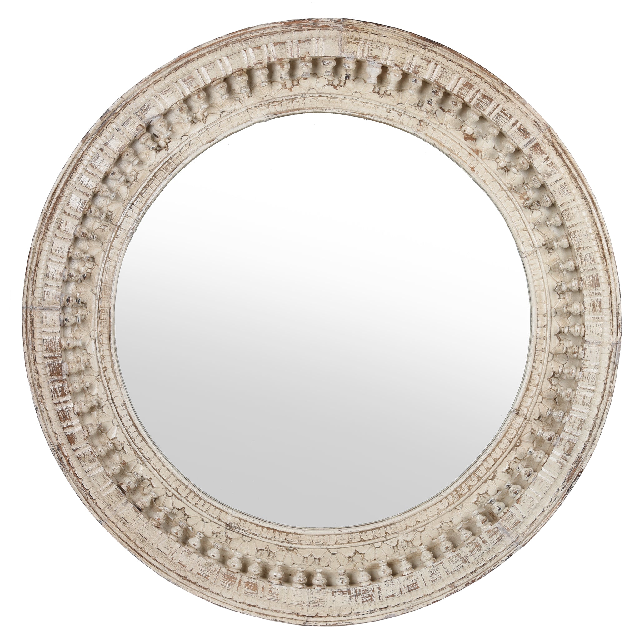 Carved Indian Mango Wood Mirror Carved Indian Mango Wood Mirror