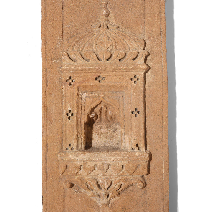 Detail From Antique Old Indian Stone Lamp Niche From Jaisalmer- 19thC | Indigo Antiques