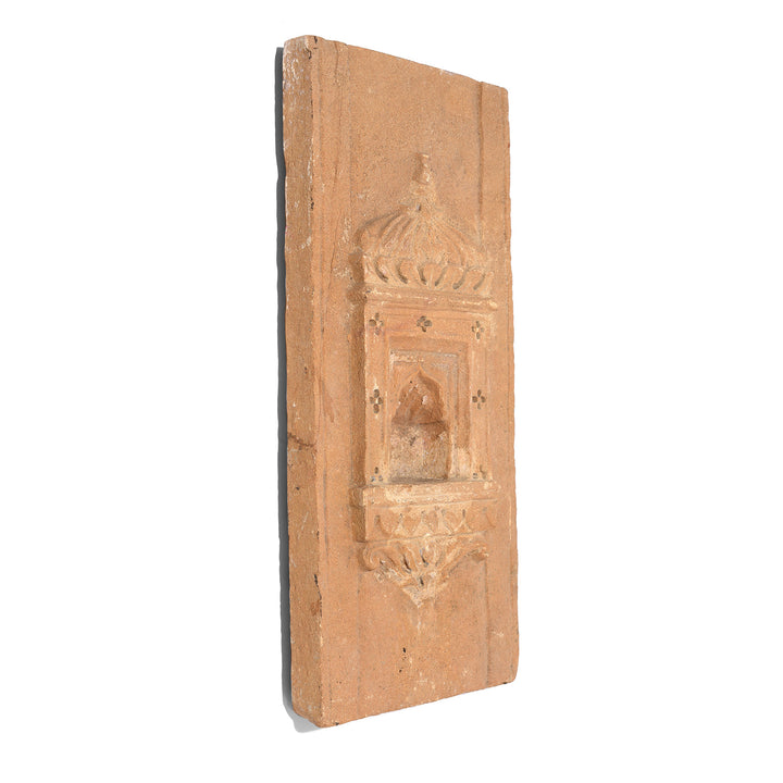 Angled View Of Antique Old Indian Stone Lamp Niche From Jaisalmer- 19thC | Indigo Antiques