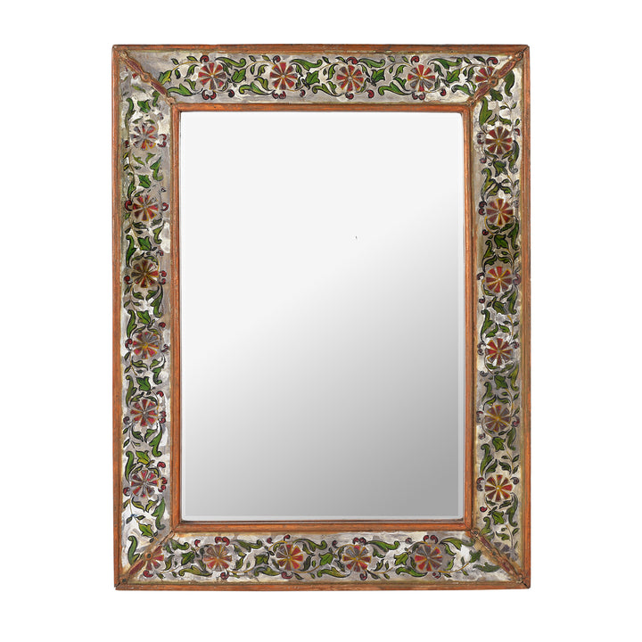 Antique Indian Mosaic Glass Mirror | Indigo Antiques