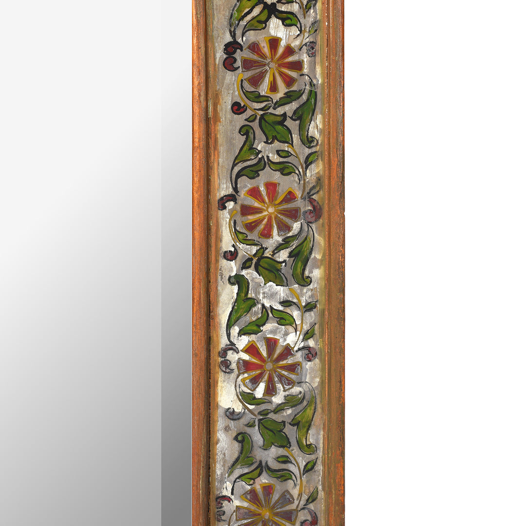 Frame Detail From Antique Indian Mosaic Glass Mirror | Indigo Antiques