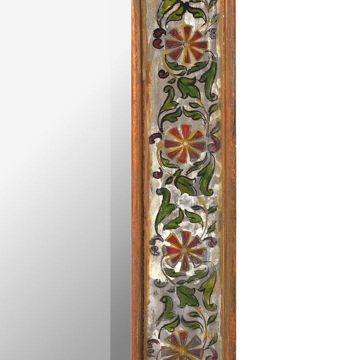 Frame Detail From Antique Indian Mosaic Glass Mirror | Indigo Antiques