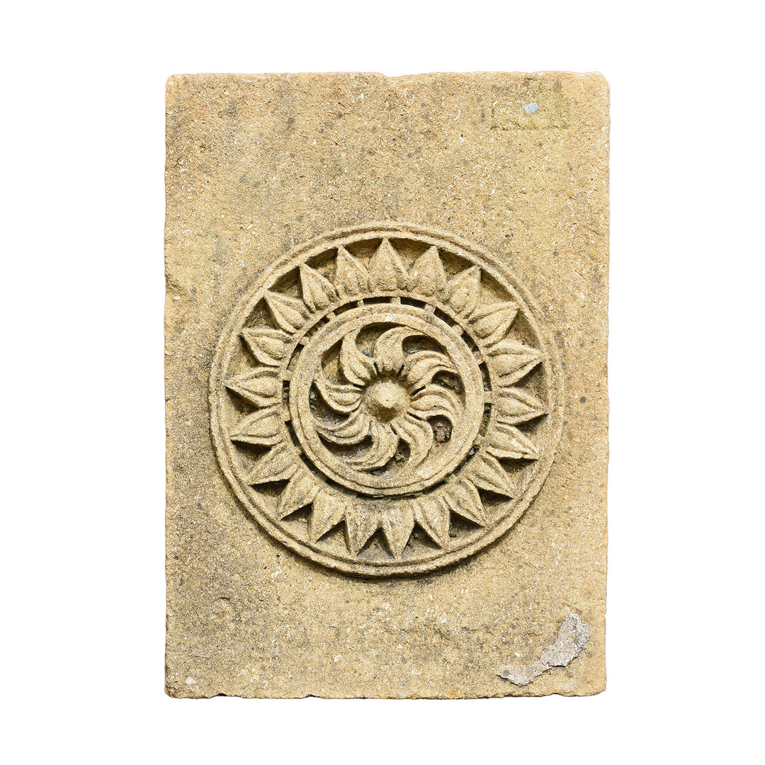 Antique Indian Carved Stone Sun Panel From Rajasthan | Indigo Antiques