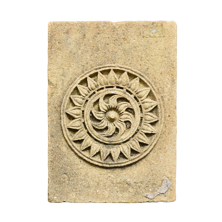 Antique Indian Carved Stone Sun Panel From Rajasthan | Indigo Antiques