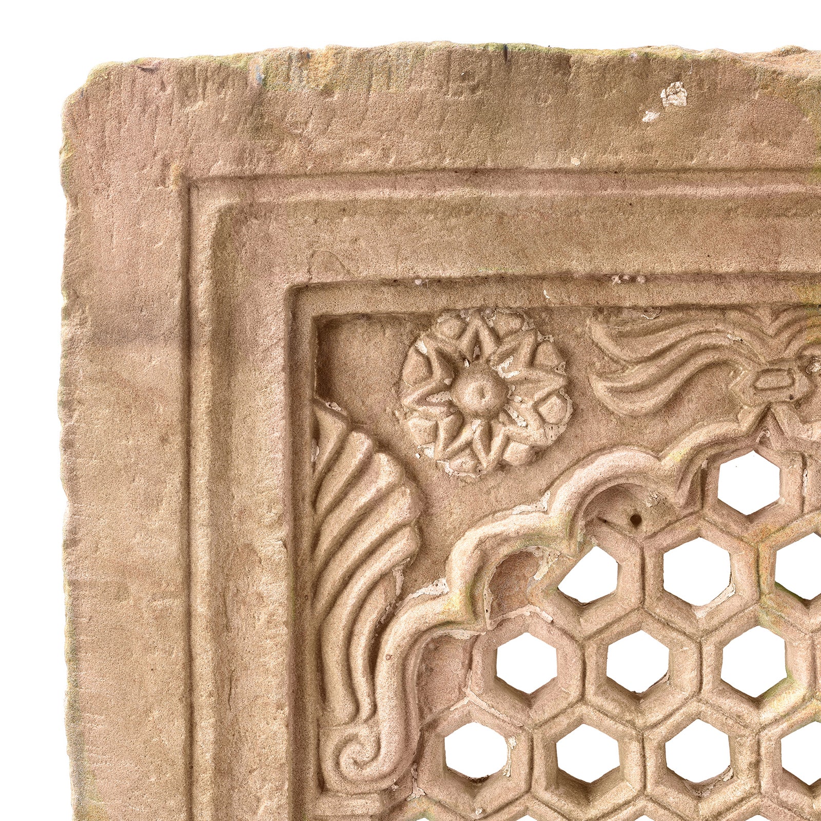 Double Sided Stone Jali Panel From Rajasthan - 19th Century Double Sided Stone Jali Panel From Rajasthan - 19th Century