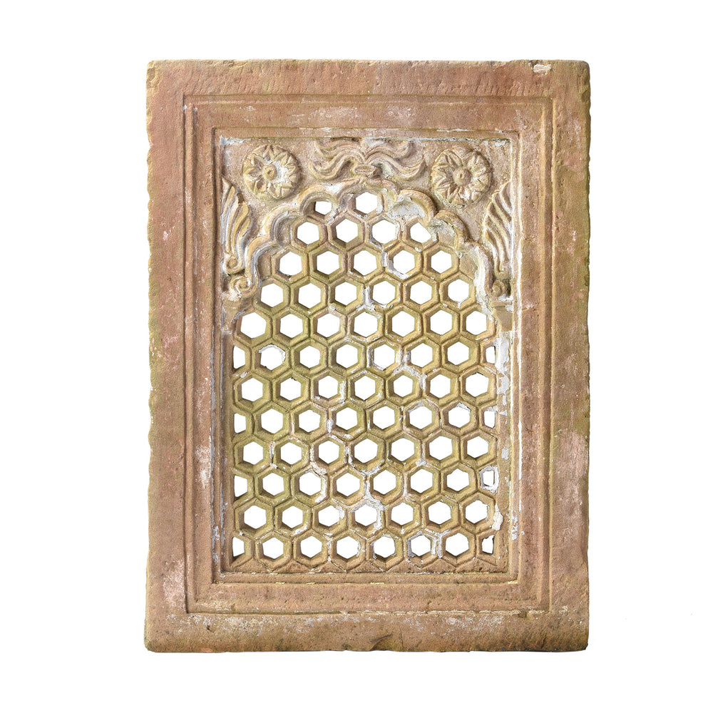 Antique Carved Double Sided Stone Jali Panel From Rajasthan - 19th Century | Indigo Antiques