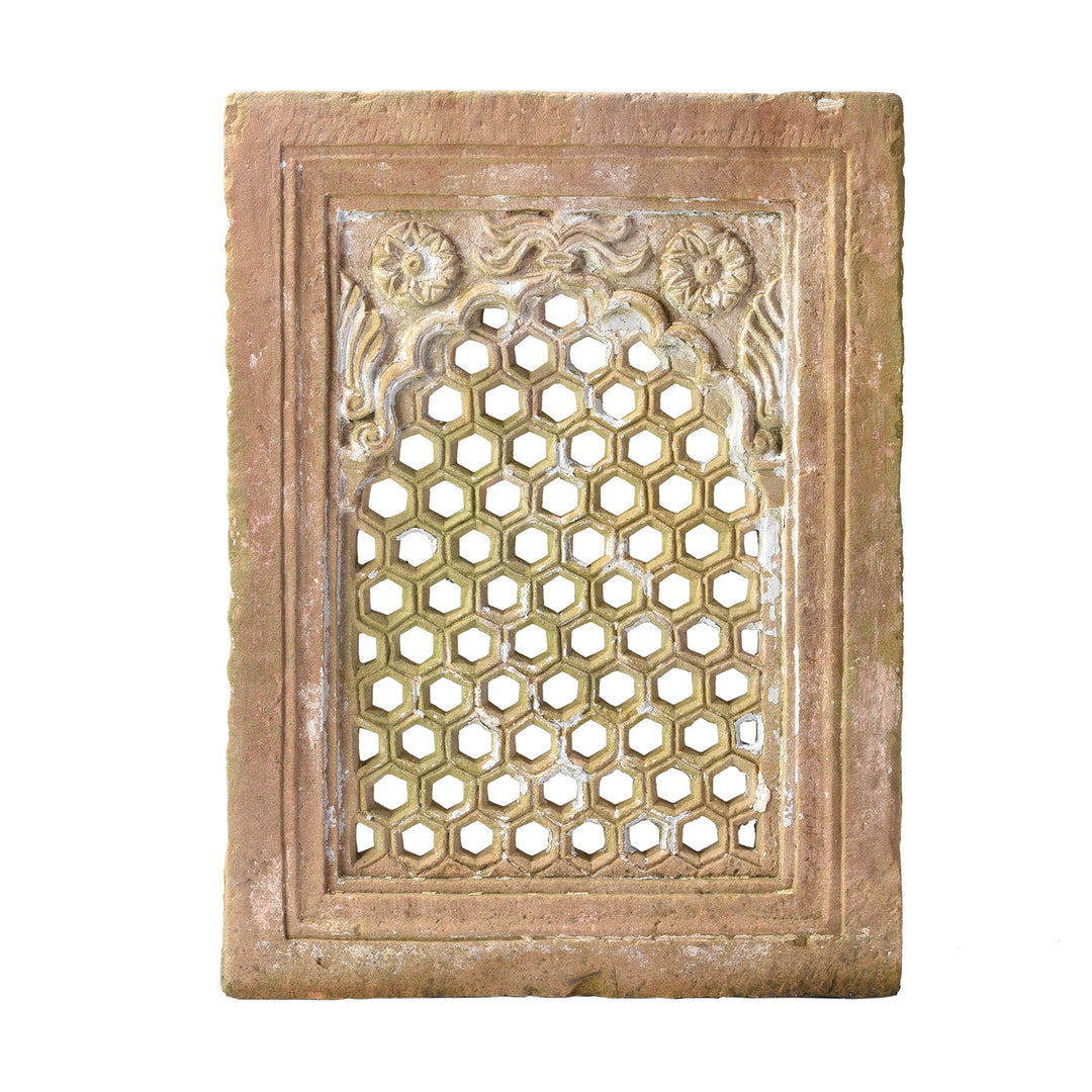 Antique Carved Double Sided Stone Jali Panel From Rajasthan - 19th Century | Indigo Antiques