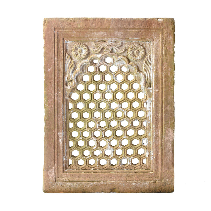 Antique Carved Double Sided Stone Jali Panel From Rajasthan - 19th Century | Indigo Antiques