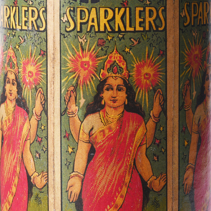 Design Detail From Vintage Indian 1950'S Sparkler Box | Indigo Antiques