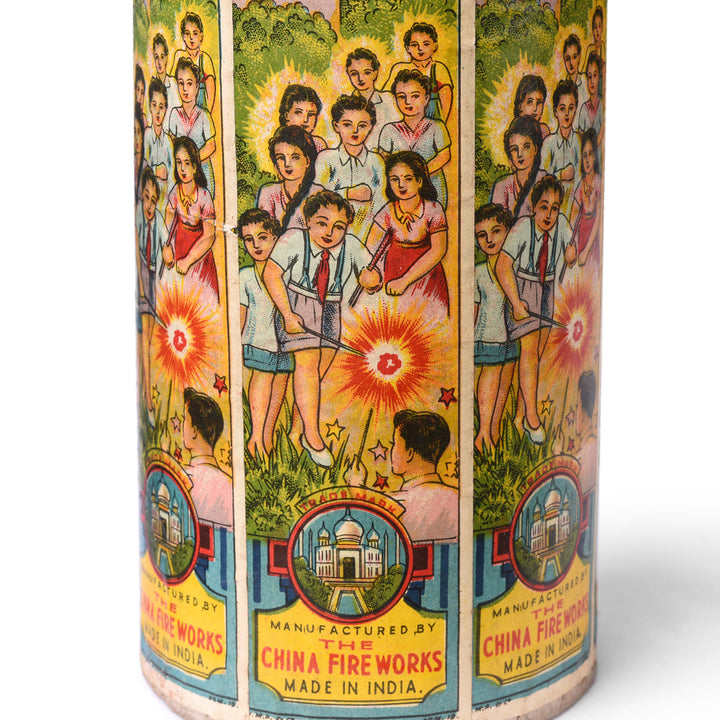 Design Detail From Vintage Indian 1950'S Sparkler Box | Indigo Antiques