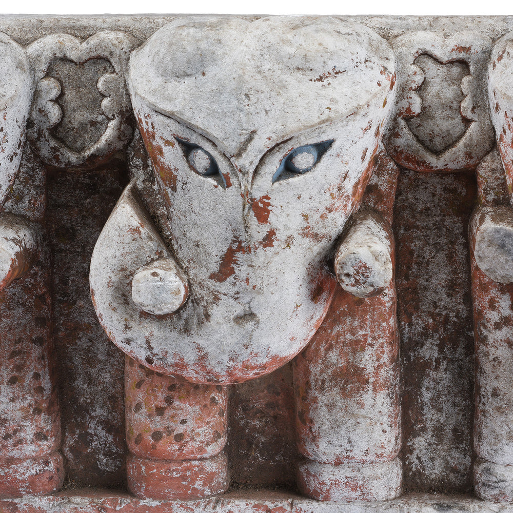 Carving Detail From Antique Carved Marble Elephants From An Indian Temple | Indigo Antiques