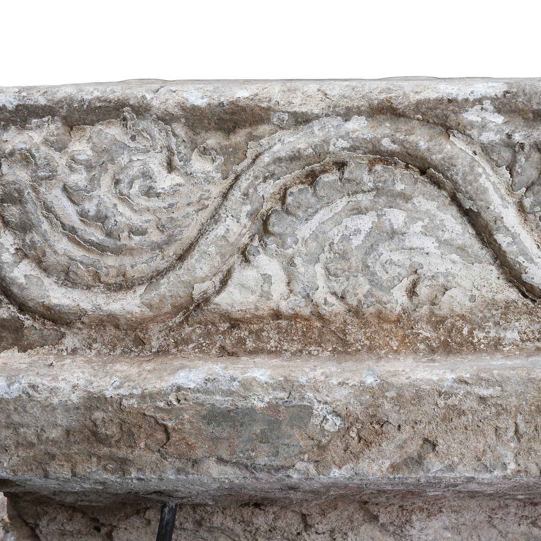 Carving Detail From Antique Carved Marble Elephants From An Indian Temple | Indigo Antiques