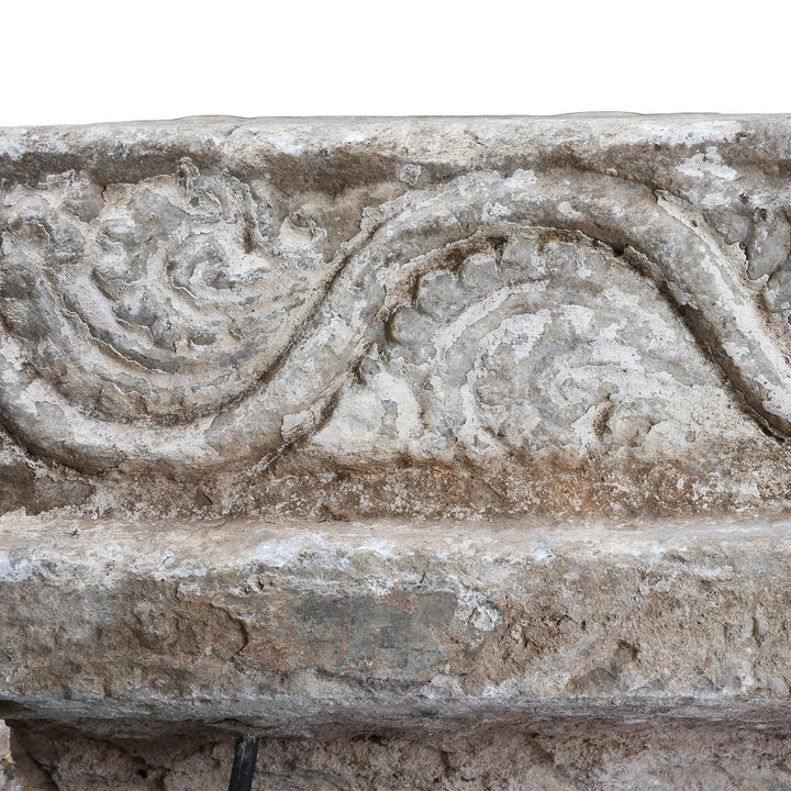 Carving Detail From Antique Carved Marble Elephants From An Indian Temple | Indigo Antiques